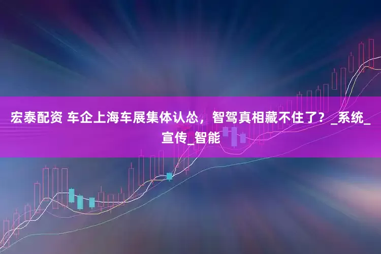 宏泰配资 车企上海车展集体认怂，智驾真相藏不住了？_系统_宣传_智能