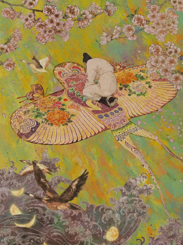 合优投资 古风插画天花板！清华才女花月夜美到窒息